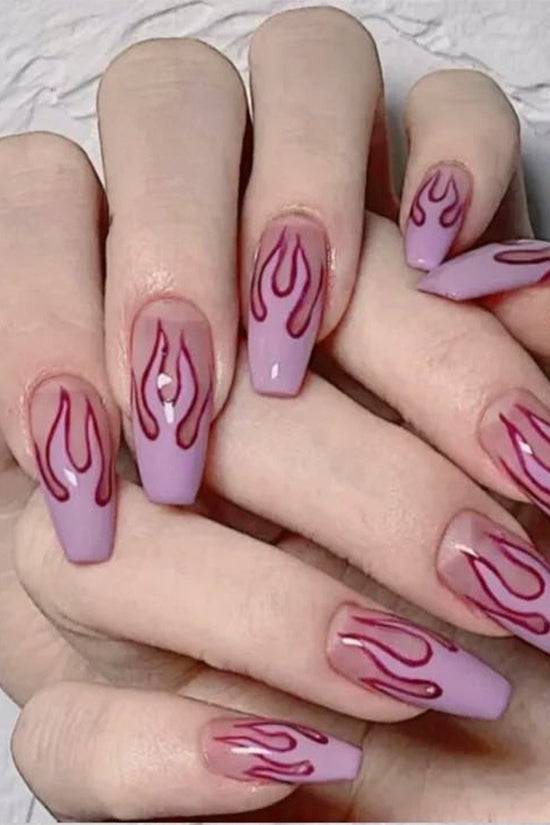 Wearing Nails Finished Soft Nails False Nails