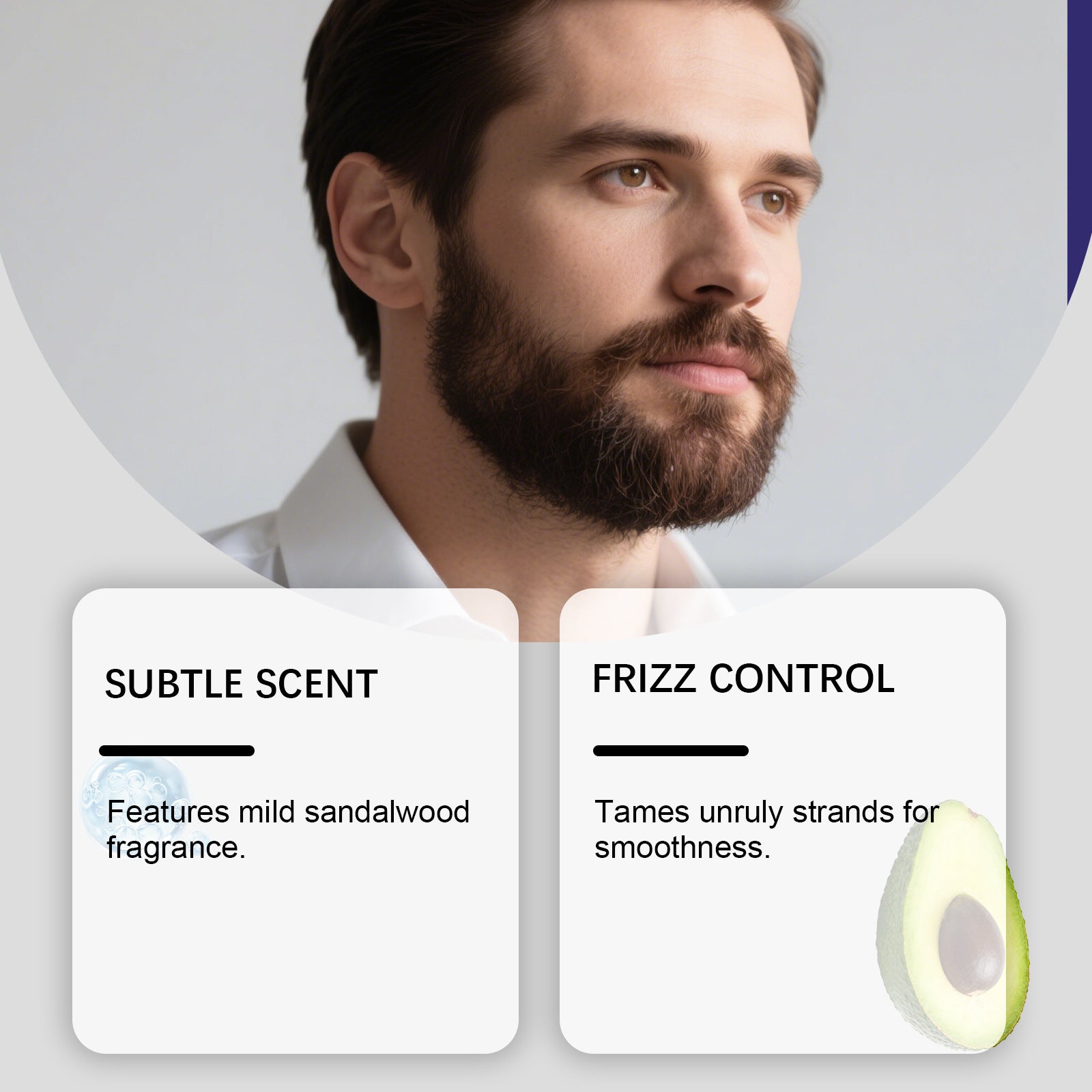 Mens Moisturizing Softening And Comforting Beard Balm