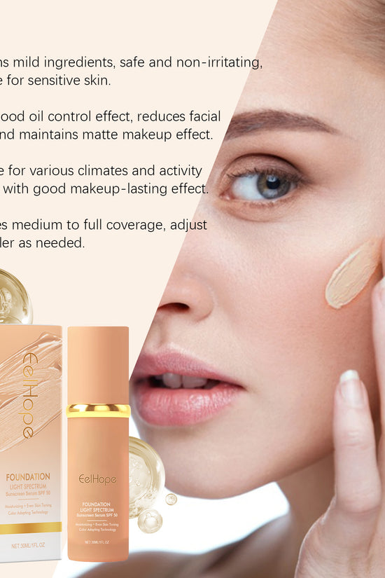 Natural Lightweight Concealer And Moisturizer Liquid Foundation